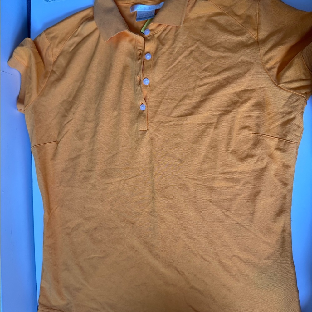Nike Golf dri-fit bright Orange Polo Shirt nwot sz M NWOT Sporty summer
